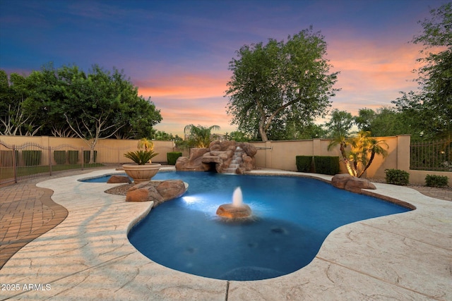 3523 E Presidio Cir, Mesa, AZ 85213 - view of pool with a fenced backyard and a patio
