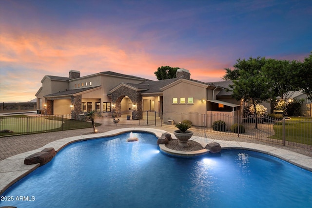 3523 E Presidio Cir, Mesa, AZ 85213 - view of swimming pool with a patio area