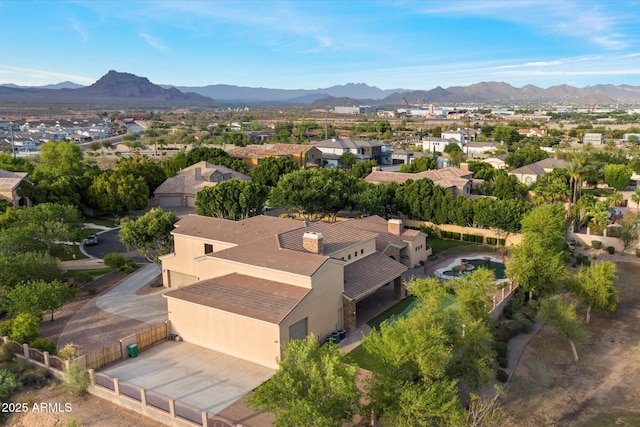 3523 E Presidio Cir, Mesa, AZ 85213 - aerial view of residential area with a mountain backdrop