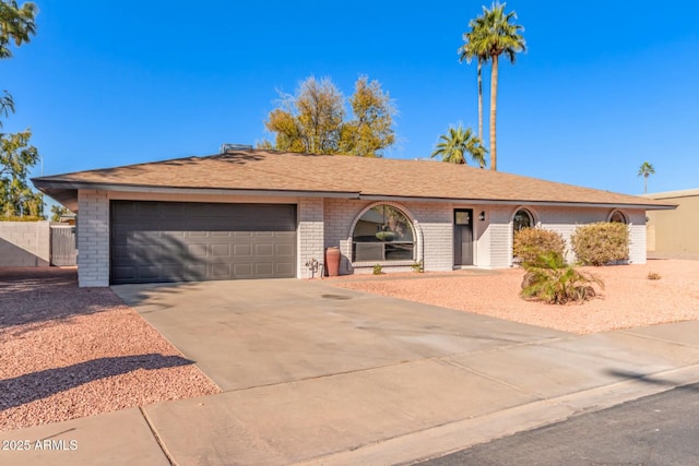 ranch-style house with a garage