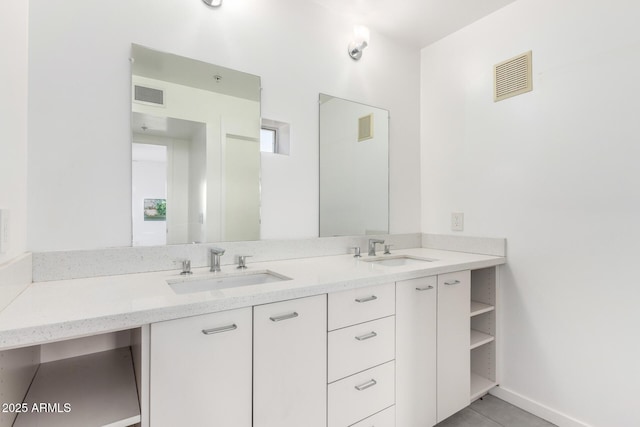 1111 W University Dr Unit 3016, Tempe, AZ 85281 - full bath featuring double vanity, baseboards, and tile patterned flooring
