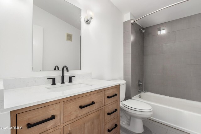 1111 W University Dr Unit 3016, Tempe, AZ 85281 - full bath featuring vanity, toilet, shower / tub combination, and tile patterned flooring