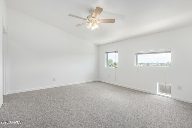 1111 W University Dr Unit 3016, Tempe, AZ 85281 - unfurnished room featuring vaulted ceiling, carpet floors, baseboards, and a ceiling fan