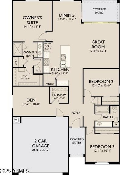 3334 E Valleyhigh Trl, San Tan Valley, AZ 85143 - view of floor plan / room layout