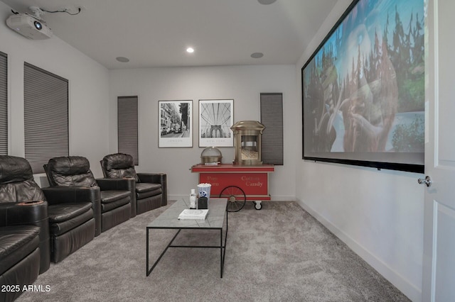 11534 N Jerome St, Surprise, AZ 85388 - carpeted home theater with baseboards and recessed lighting