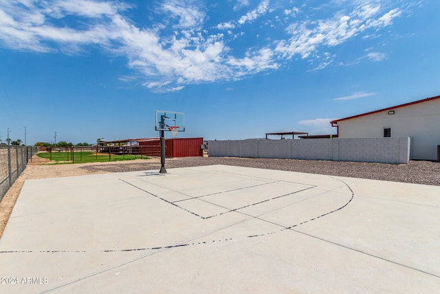 view of basketball court