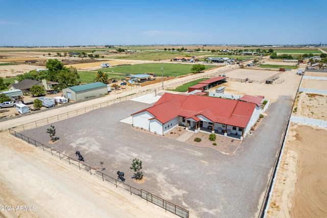 bird's eye view featuring a rural view