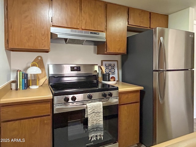 kitchen with appliances with stainless steel finishes