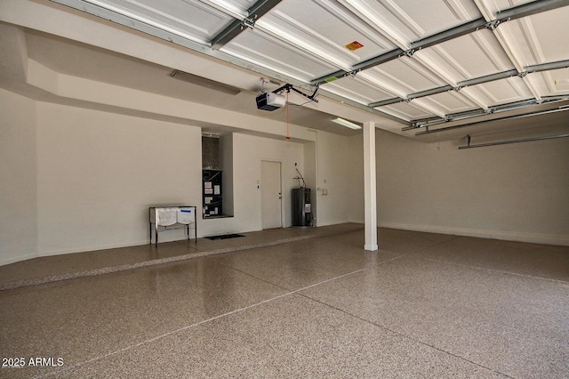 5940 W Robinson Way, Chandler, AZ 85226 - garage featuring water heater, a garage door opener, and baseboards