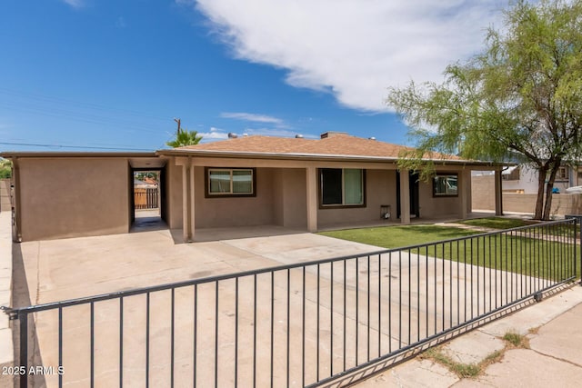 8542 N 30th Dr, Phoenix, AZ 85051 - ranch-style home with stucco siding and a patio area