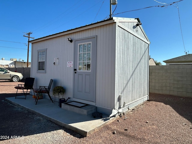 view of outdoor structure