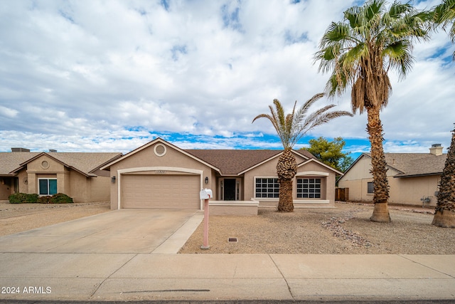 ranch-style house with a garage