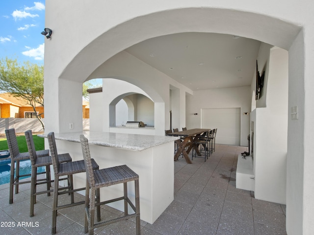view of patio / terrace with outdoor wet bar