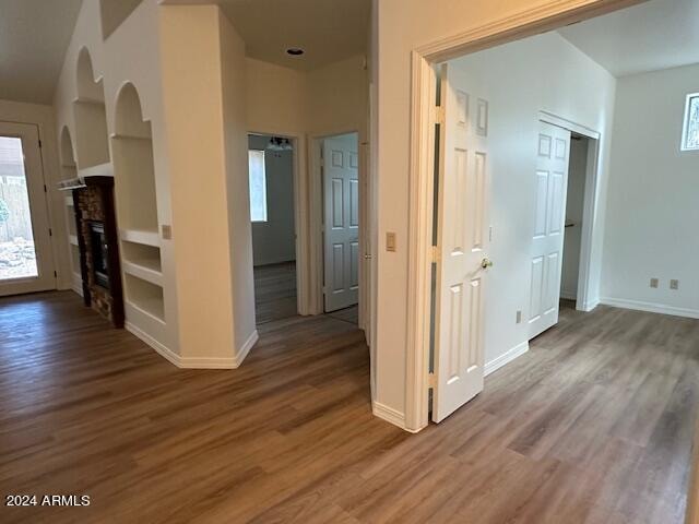 interior space featuring hardwood / wood-style floors