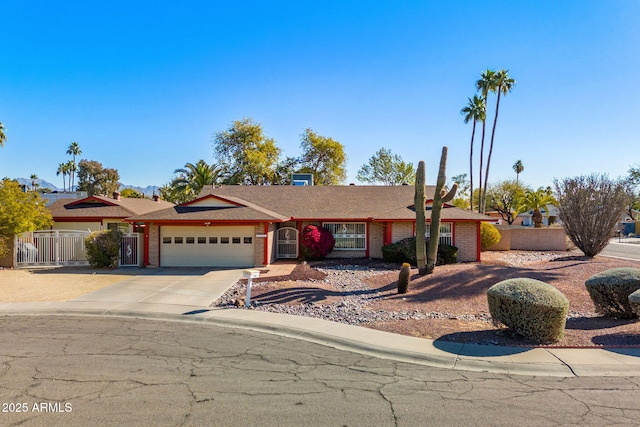 ranch-style house with a garage