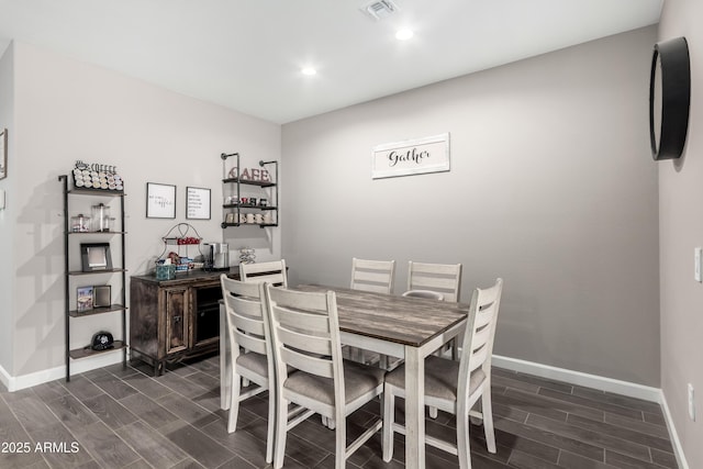 23934 W Verlea Dr, Buckeye, AZ 85326 - dining space featuring wood tiled floors, baseboards, and recessed lighting