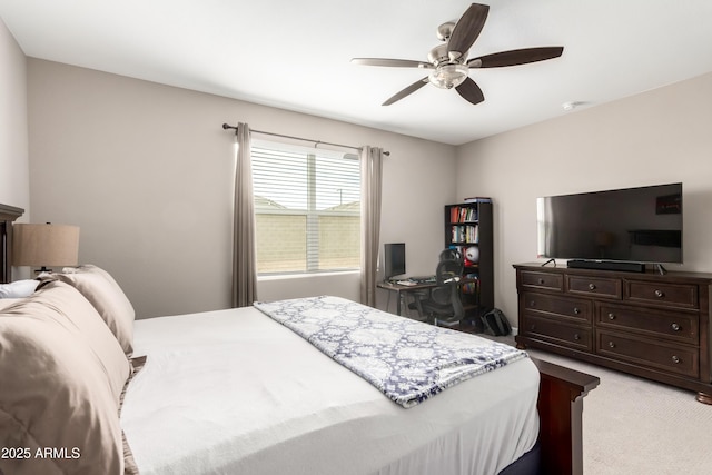 23934 W Verlea Dr, Buckeye, AZ 85326 - bedroom featuring light colored carpet and a ceiling fan