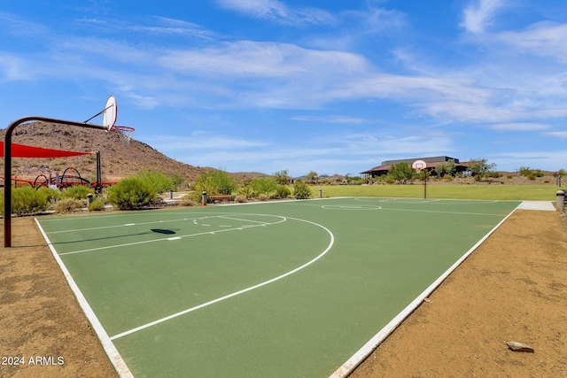 view of basketball court featuring community basketball court