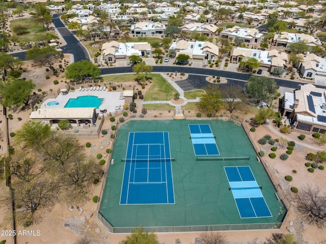 birds eye view of property featuring a residential view