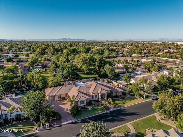 1758 E Carver Rd, Tempe, AZ 85284 - aerial view of property's location with nearby suburban area and a mountain backdrop