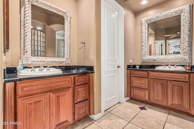 1758 E Carver Rd, Tempe, AZ 85284 - bathroom with vanity and tile patterned flooring