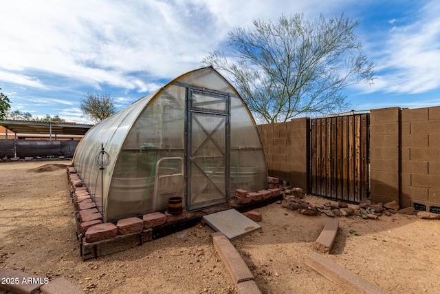 view of outbuilding