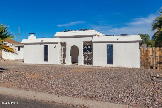 view of front of home