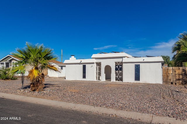 view of front of home