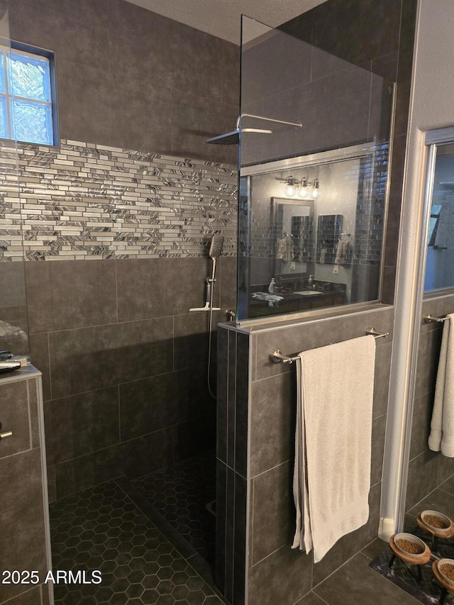 14604 W Banff Ln, Surprise, AZ 85379 - bathroom featuring tile patterned flooring and a walk in shower