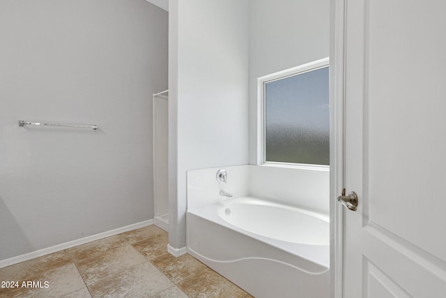 bathroom with a bathtub