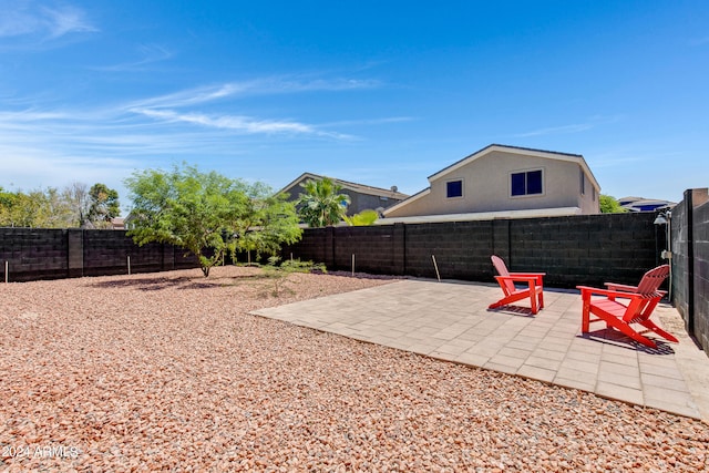 view of yard featuring a patio area