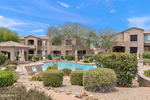 19475 N Grayhawk Dr Unit 2151, Scottsdale, AZ 85255 - community pool featuring a patio