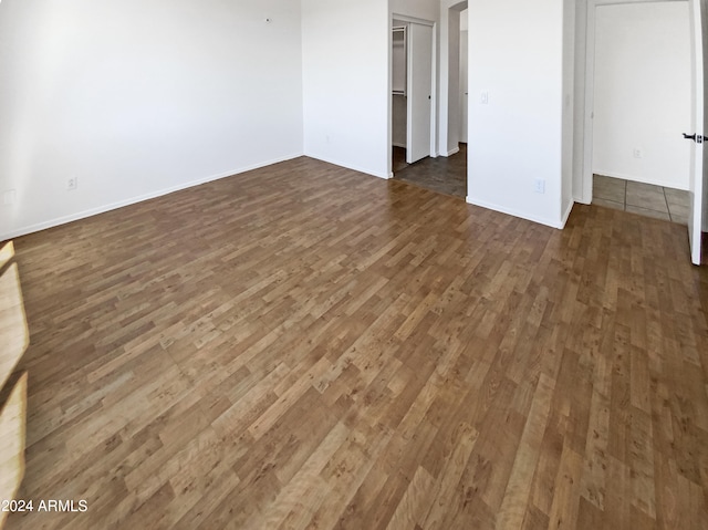 interior space featuring dark hardwood / wood-style floors