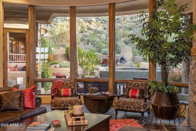 view of sunroom / solarium