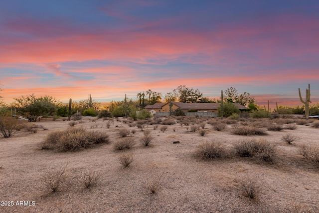 view of nature at dusk