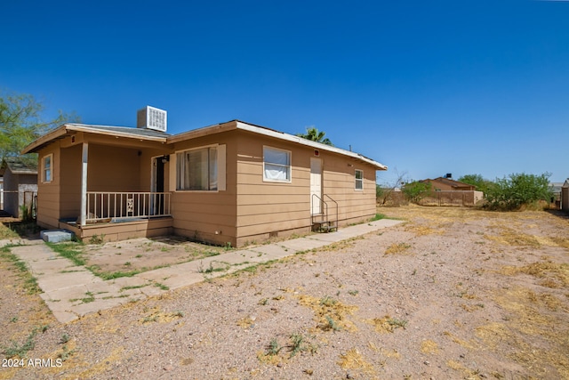 view of side of property