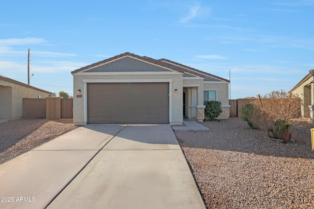 ranch-style house with a garage