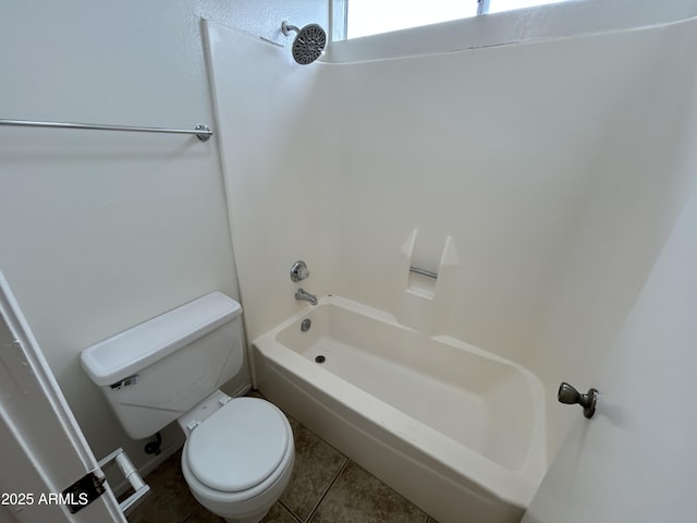 6842 S 42nd Pl, Phoenix, AZ 85042 - bathroom with toilet, shower / bathtub combination, and tile patterned floors