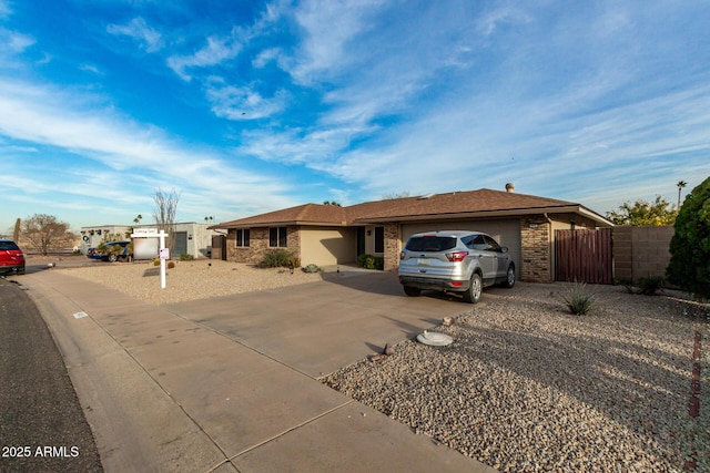 ranch-style house with a garage