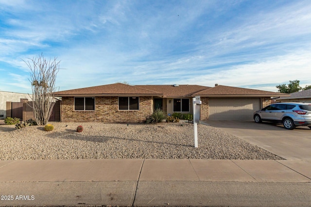 ranch-style house with a garage