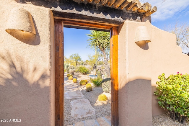 view of doorway to outside