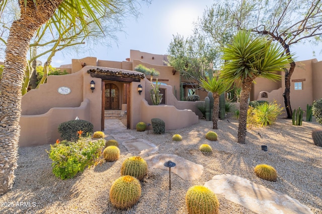 view of pueblo-style house