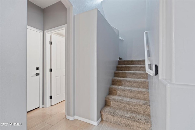 421 W Mountain Sage Dr, Phoenix, AZ 85045 - stairs featuring baseboards