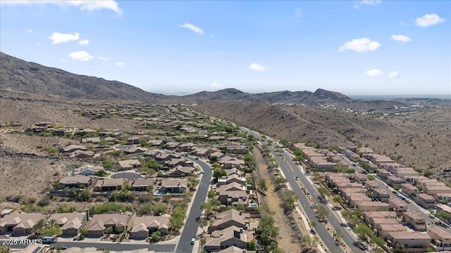 421 W Mountain Sage Dr, Phoenix, AZ 85045 - aerial view of property and surrounding area featuring nearby suburban area and a mountainous background