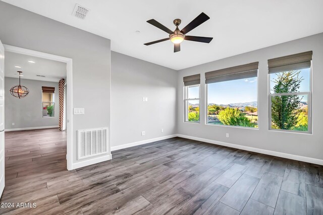 spacious closet with wood finished floors