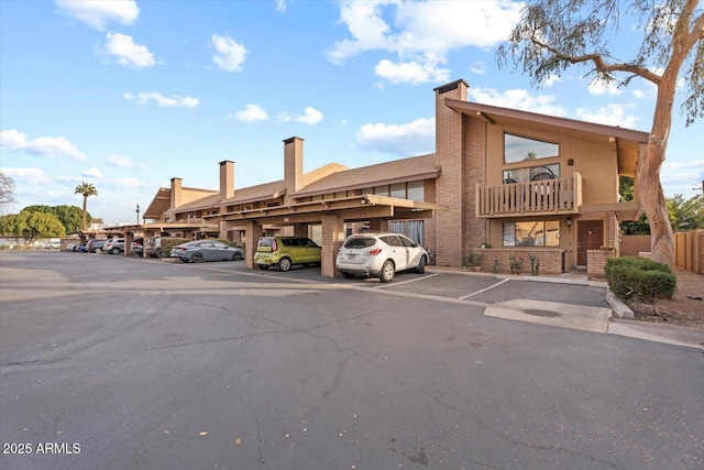 view of parking / parking lot