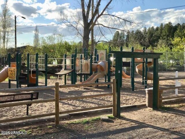 view of community jungle gym