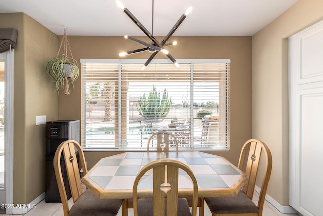 view of dining area