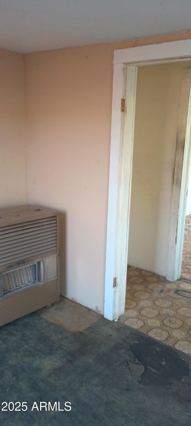 interior details featuring heating unit