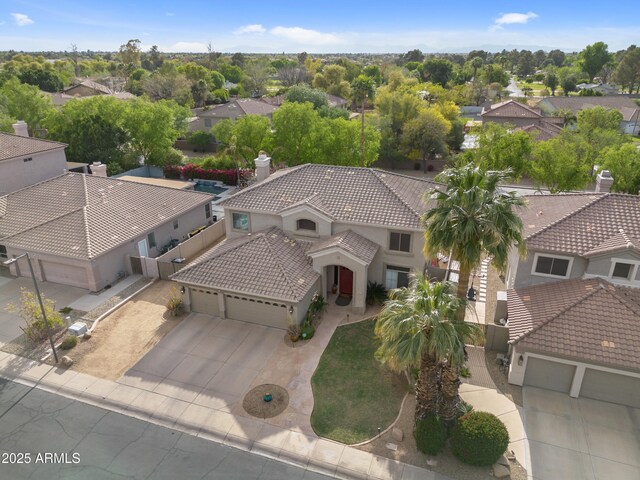 drone / aerial view featuring a residential view